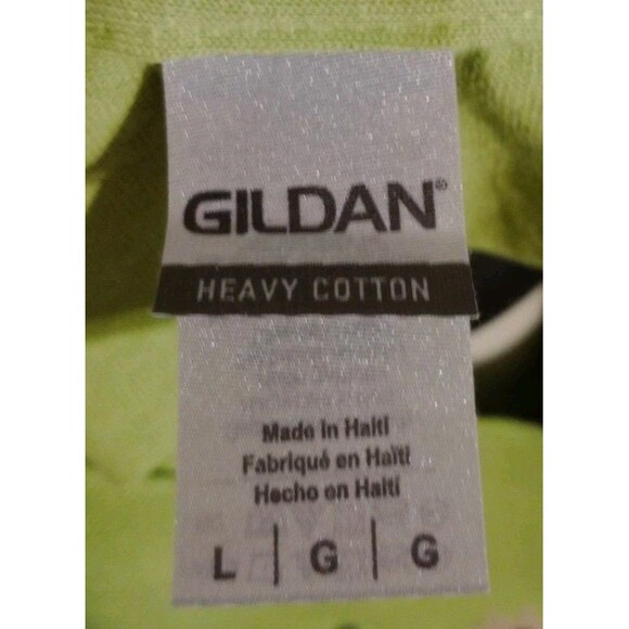 Women's Green Graphic T-Shirt Sz L "Blessed by God Spoiled by My Husband..." New - Picture 6 of 6